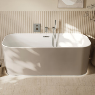 Support mural pour douchette avec raccordement Universal Showers rectangulaire chromé