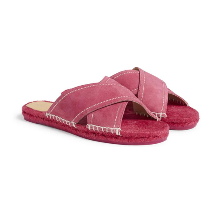 Sandalias planas cuña de 2 cm