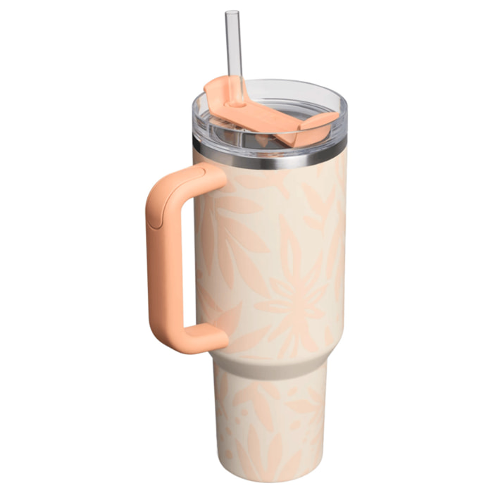 Botella de agua Isotermica - 1,18L - QUENCHER® H2.O FLOWSTATE™ TUMBLER - Apricot Palms