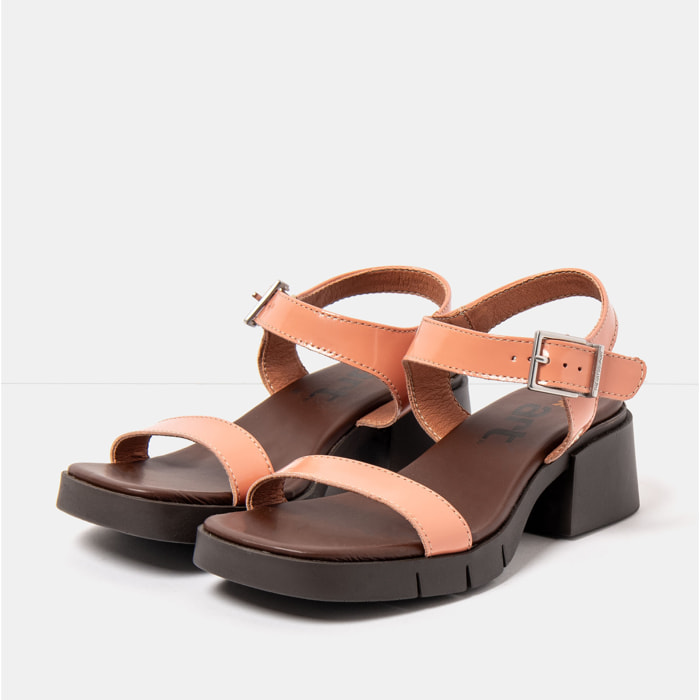 Sandalias con tacón 2060 NAPPA SHINNY FLAMINGO / VARSOVIA color Flamingo