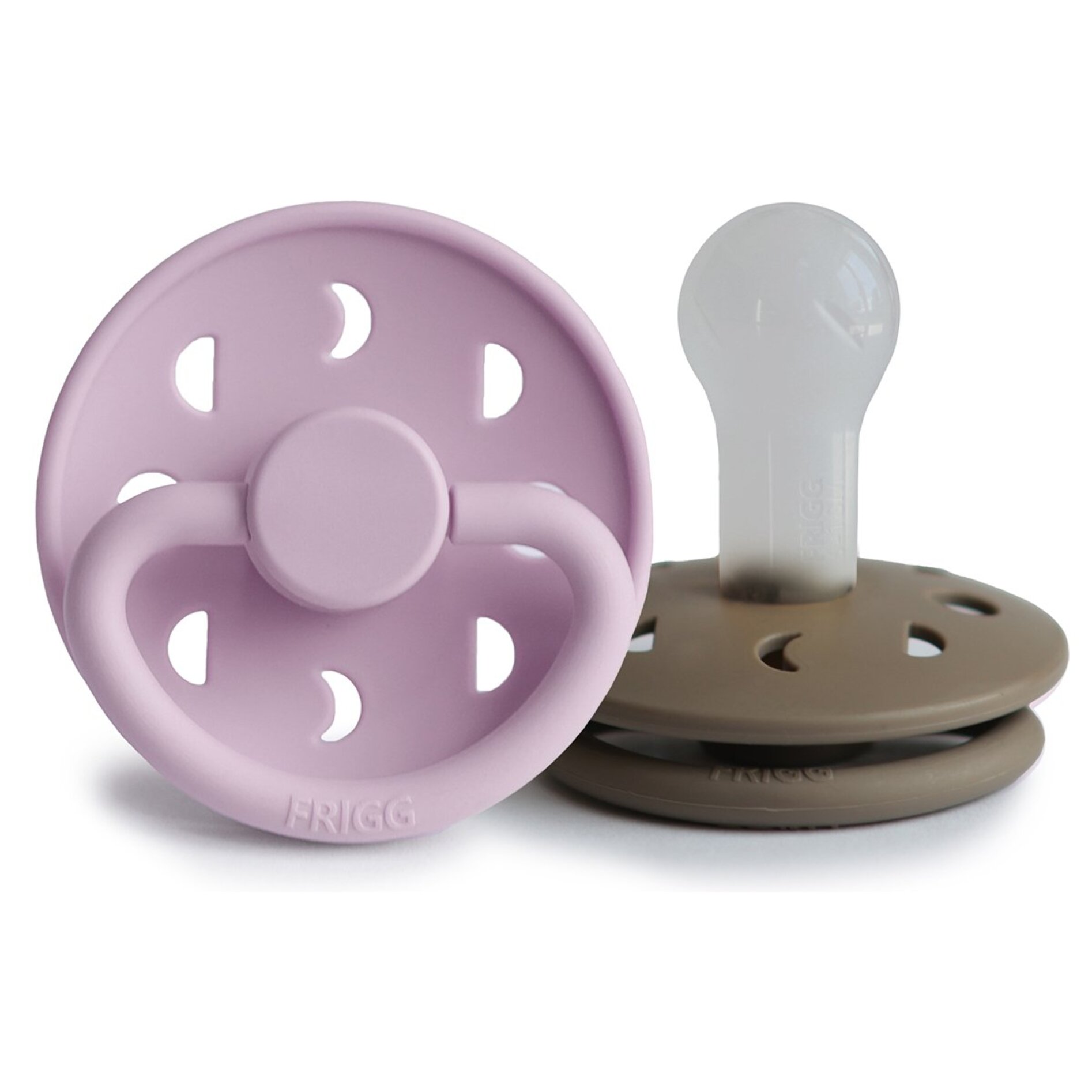 Frigg Pack 2 Chupetes Block Silicona Moon Phase