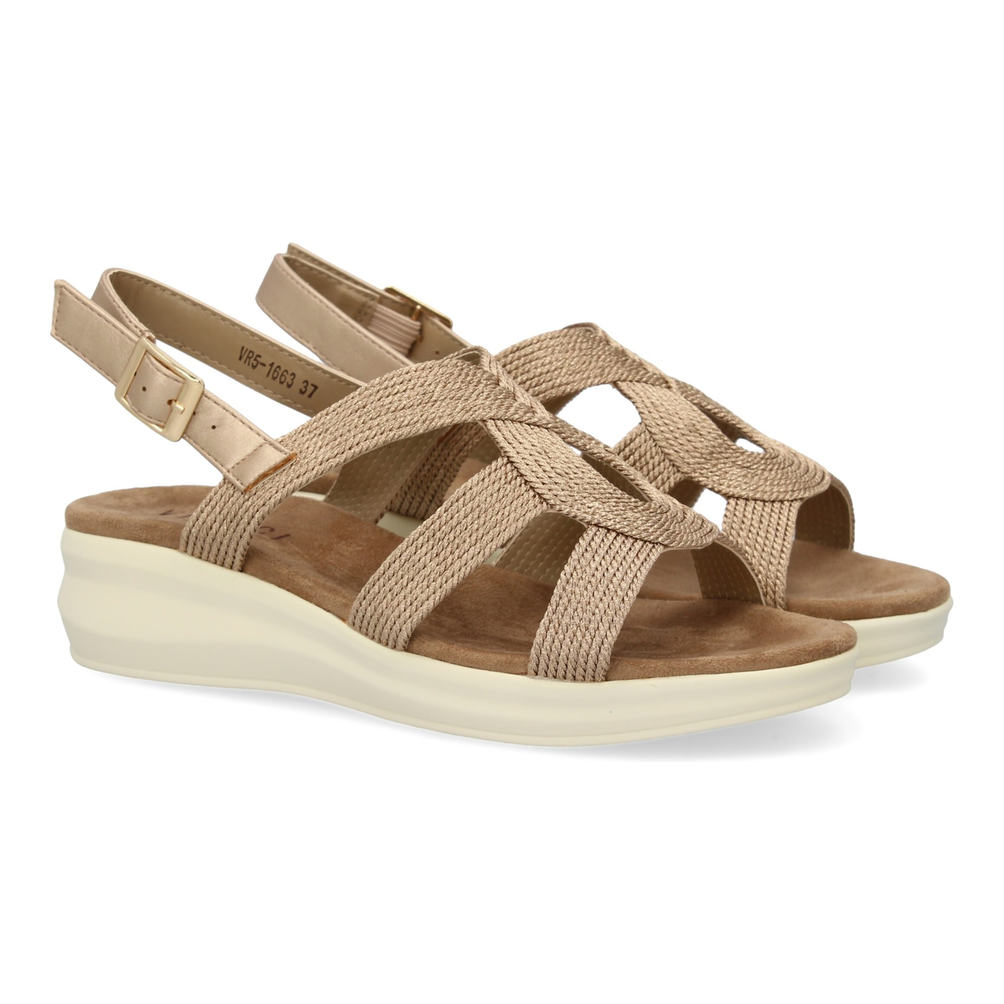 Sandalia plana de mujer comoda y elegante diseño moderno con tiras cruzadas