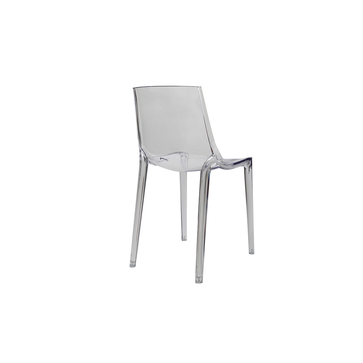 Chaises design empilables transparentes intérieur - extérieur (lot de 2) YZEL