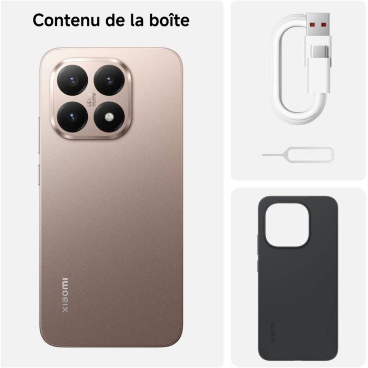 Smartphone XIAOMI 15T concu avec Leica 256Go Rose