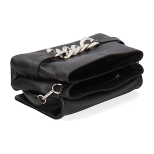 Borsa a spalla da donna In Vera pelle Made in Italy 27x17x11 cm