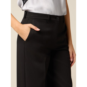 Oltre - Pantaloni wide leg - Nero