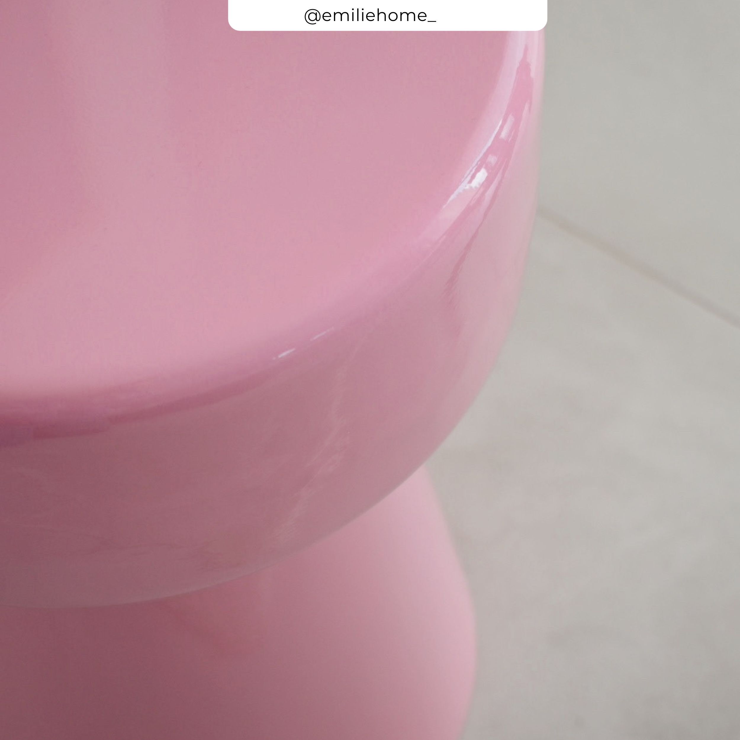 Table d'appoint ronde en métal rose D30 cm - Athéna
