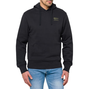 Felpa OCEANIK con cappuccio in cotone Nero