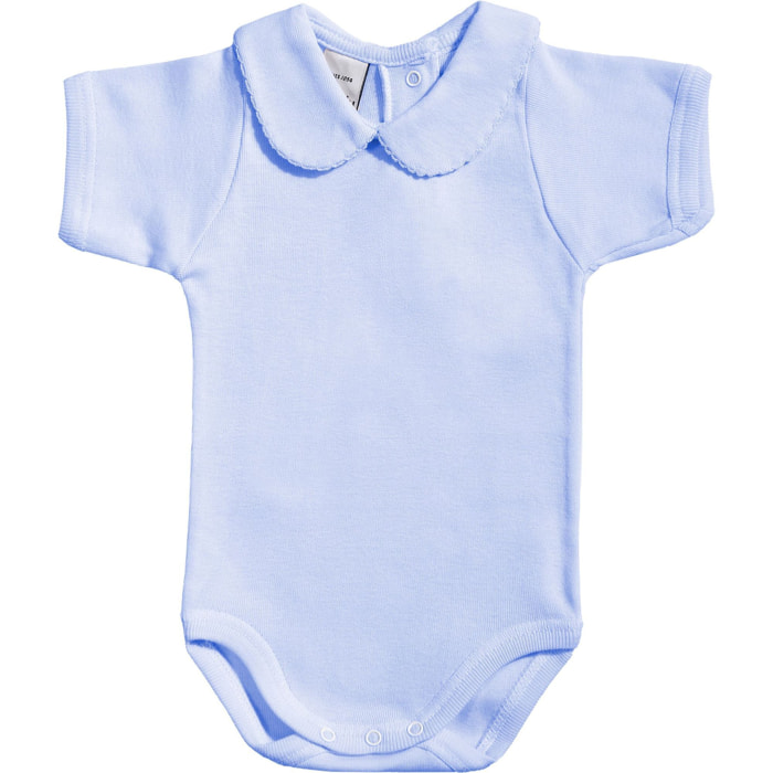 Body bebé manga corta con cuello