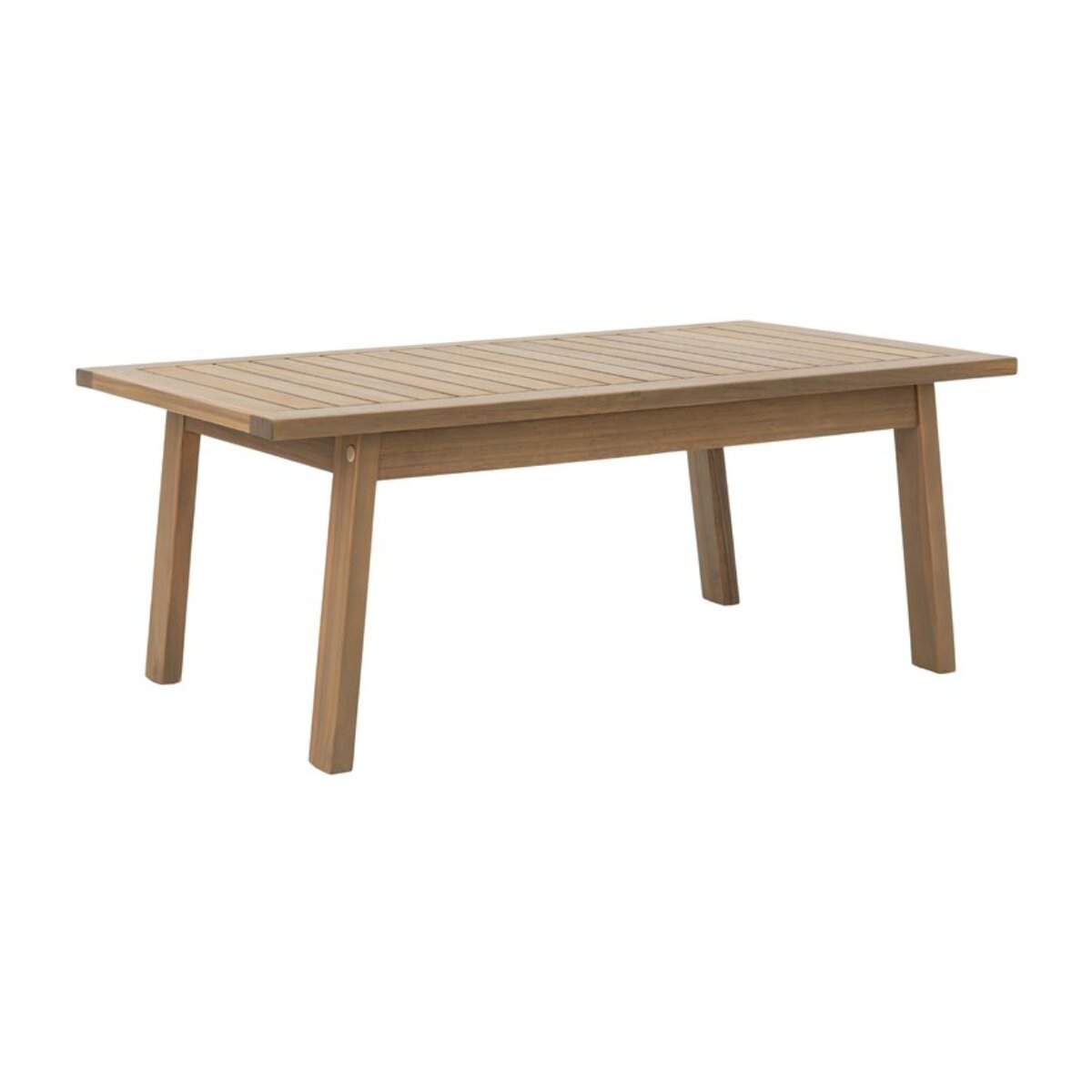 Table basse de jardin Tiare -bois massif d'acacia-couleur naturel 90 x 35 x 50 cm