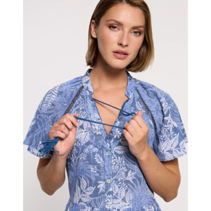 Vestido Midi Azul - Yelokis