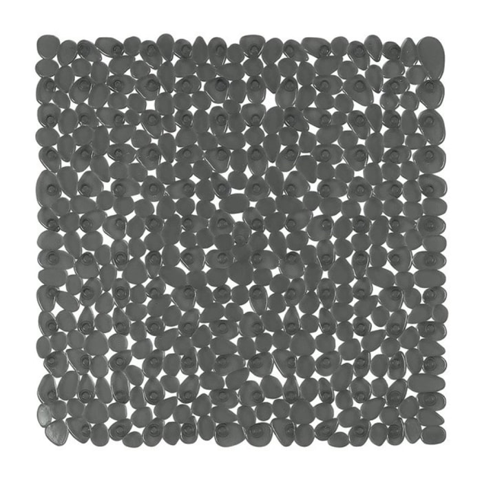 Tapis Fond de douche PVC RIVERSTONE 54x54cm Gris Fonce Spirella