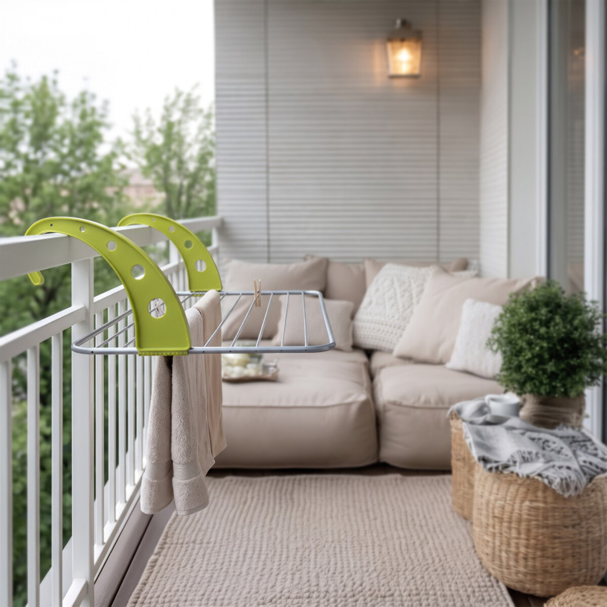 Etendoir balcon 10M Alu Coloris assortis MSV