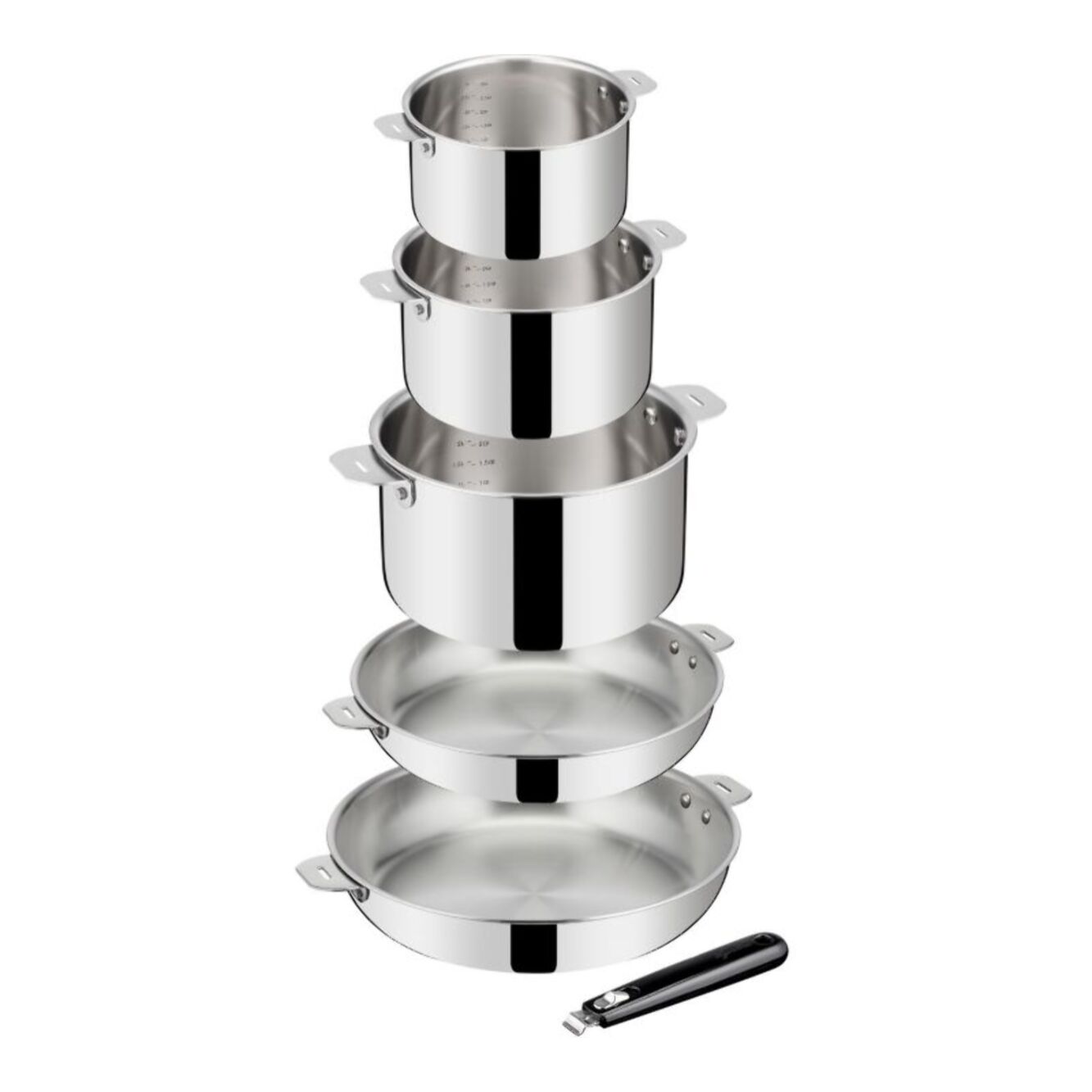 Batterie de cuisine LAGOSTINA Esperta triply 5 pièces + poignée