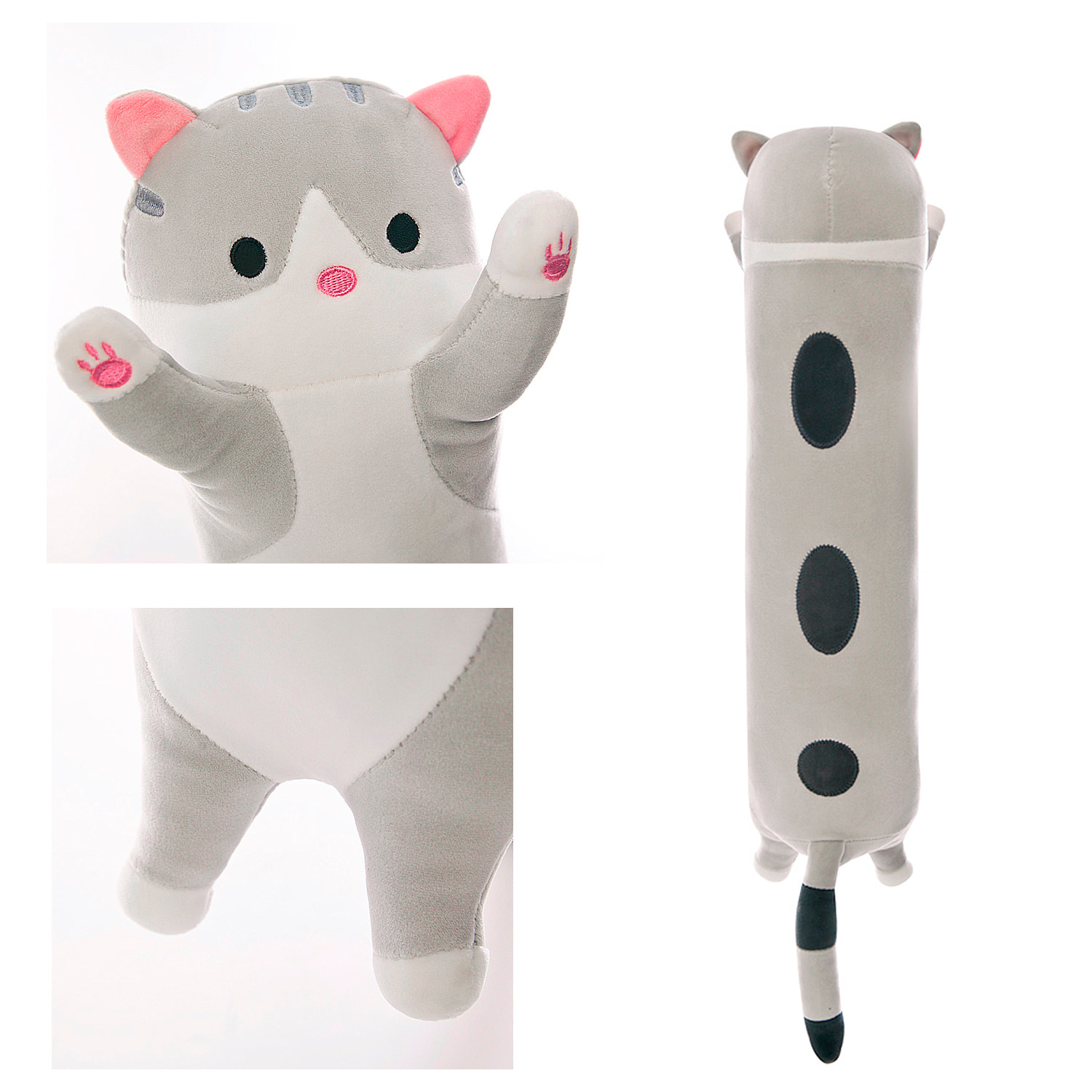 Cuscino extra morbido e soffice design gattino. 90 cm.