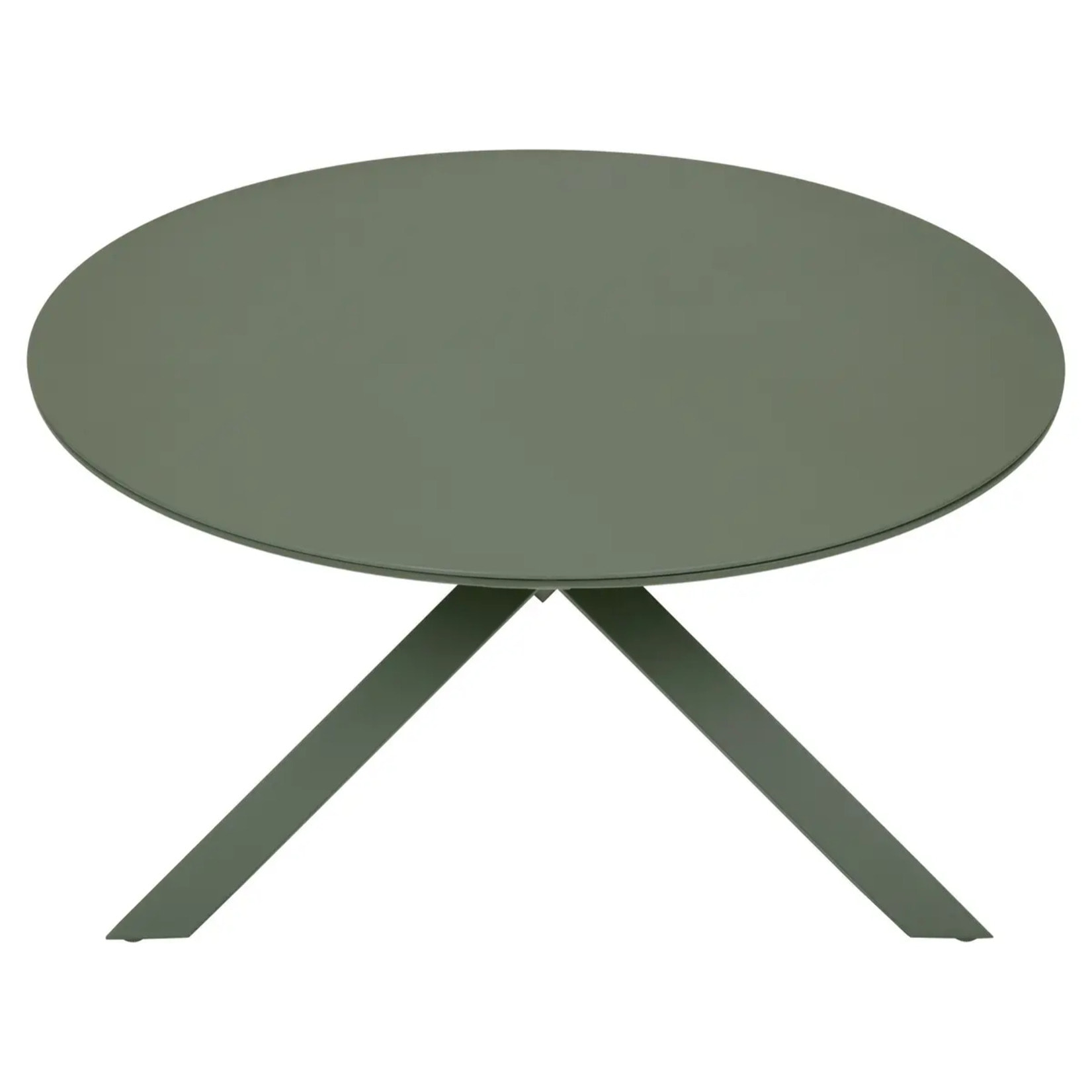 Table de jardin 6 places Oryon D130cm vert laurier