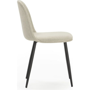 Lot de 4 chaises en tissu - HAVEN