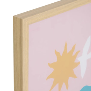 Affiche encadrée Libe 30x40cm "Malibu"