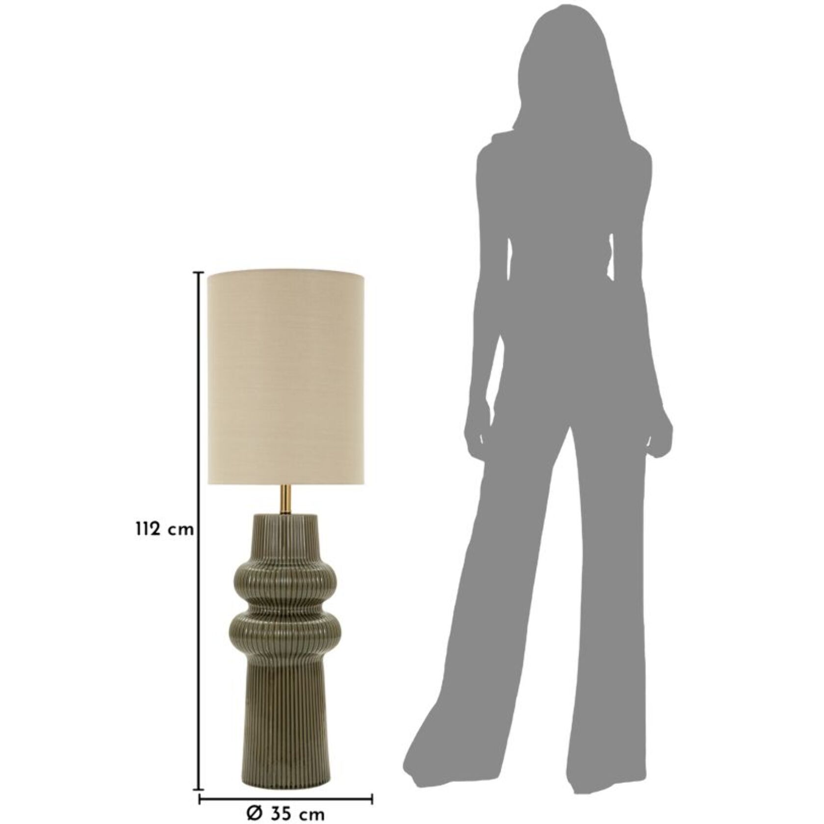 LAMPADA DA TERRA HARMONY CM Ø 35X112