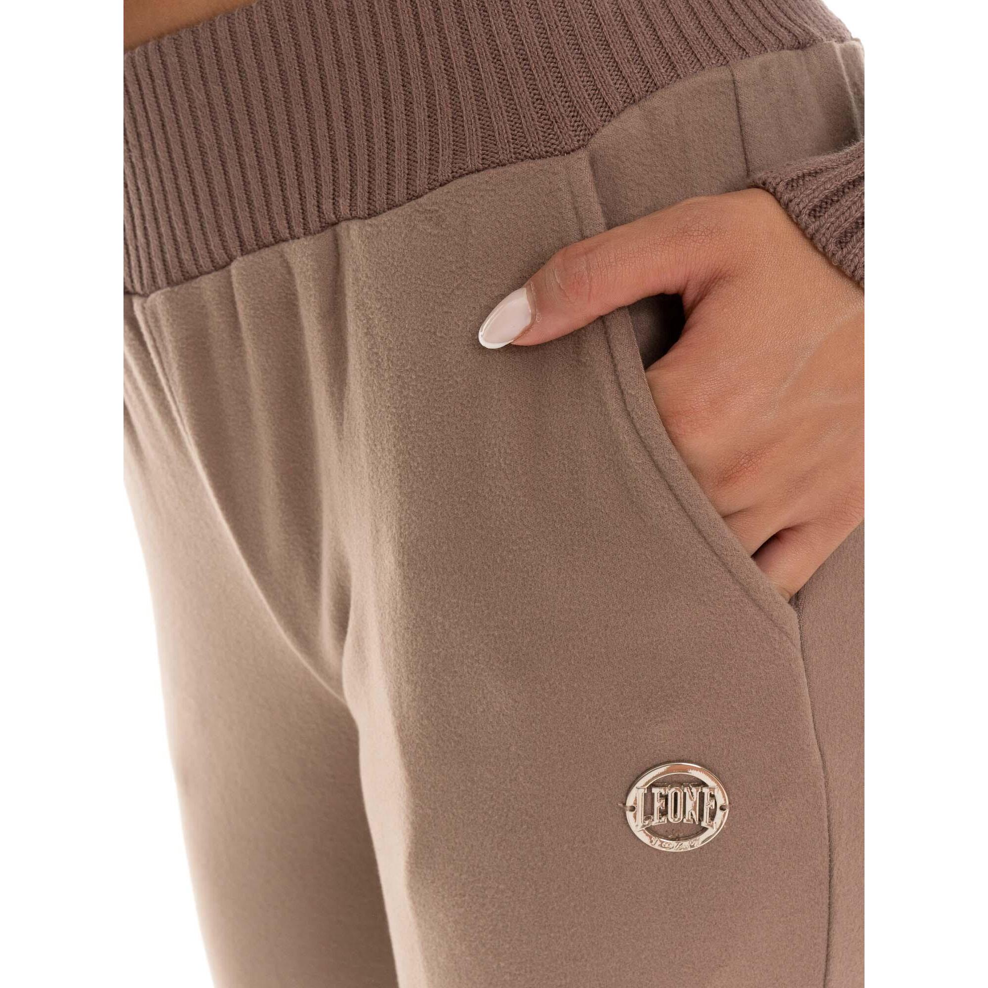 Pantalone invernale da donna con inserti in maglia Leone 1947 Warm Touch