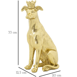 CANE C/CORONA ORO CM 20X12,5X33
