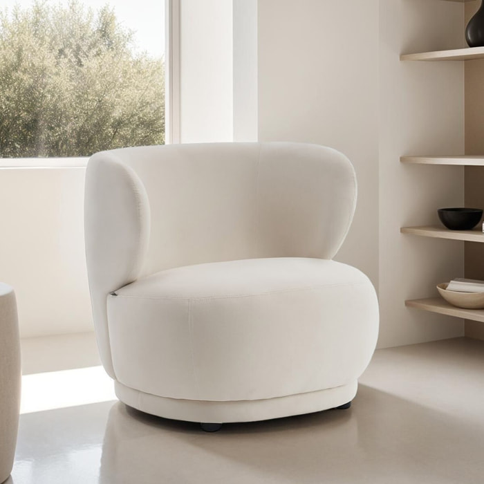 Fauteuil en velours - ESTER