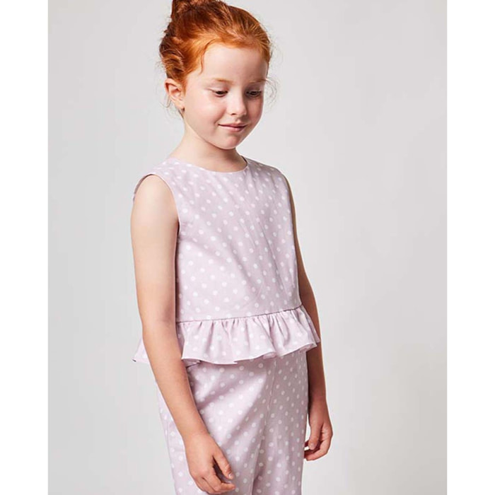 MONO LUNARES ROSA Y BLANCO