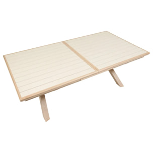 Table de jardin 10 places Axiome extensible argile