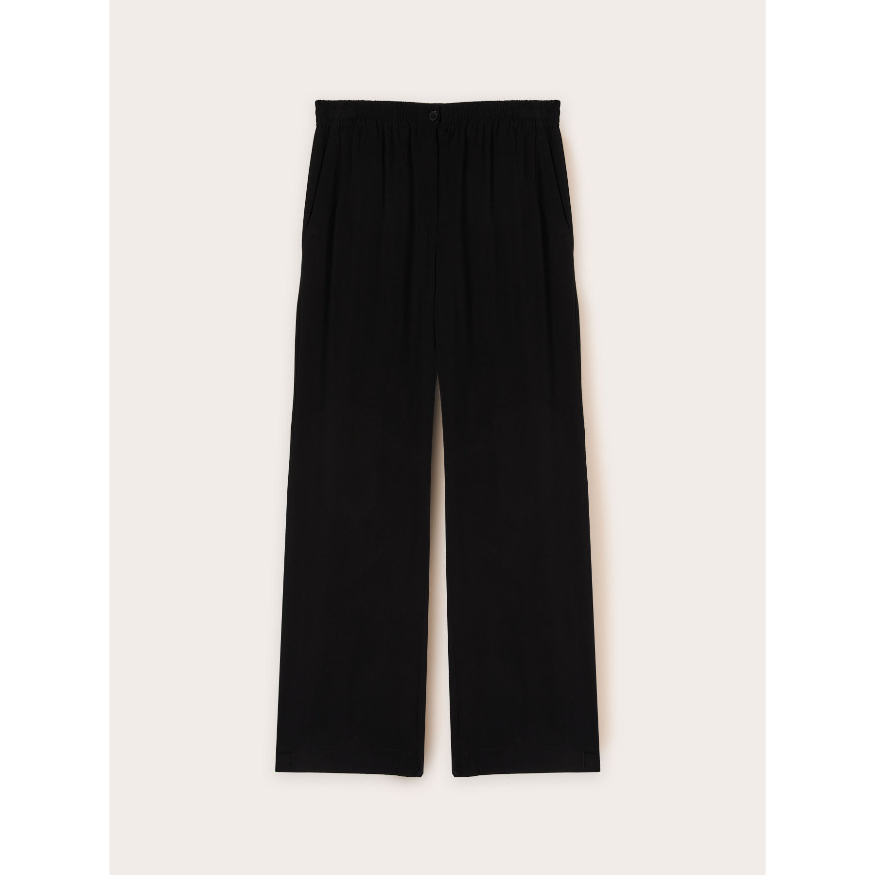 Motivi - Pantaloni fluidi con fondo regolabile - Nero