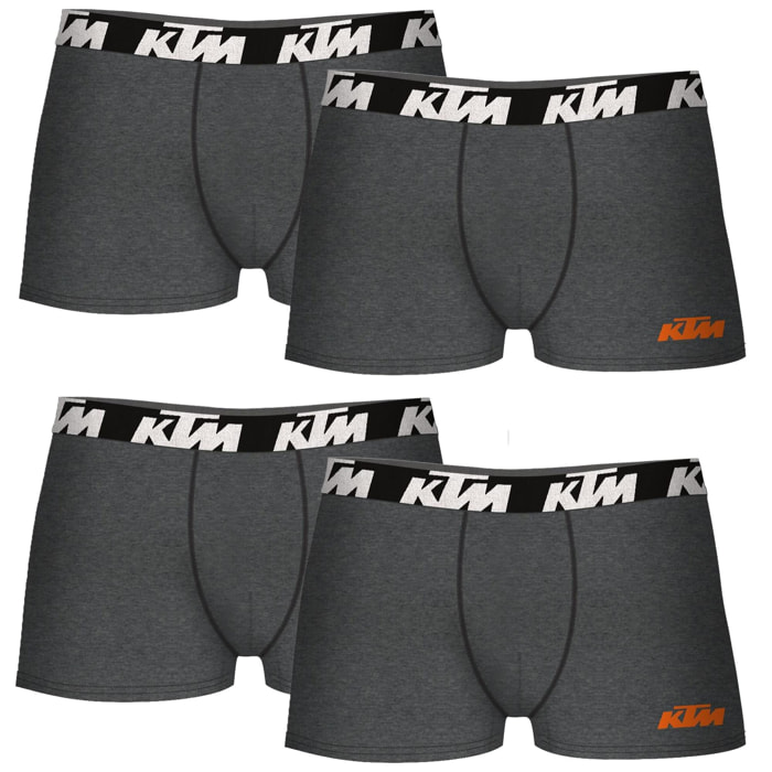 Set de 4 calzoncillos bóxer ktm gris osucuro