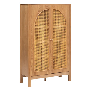 Armoire 2 portes "Tiria" en placage frêne 92x40cm