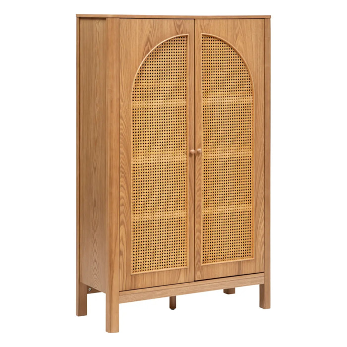 Armoire 2 portes "Tiria" en placage frêne 92x40cm