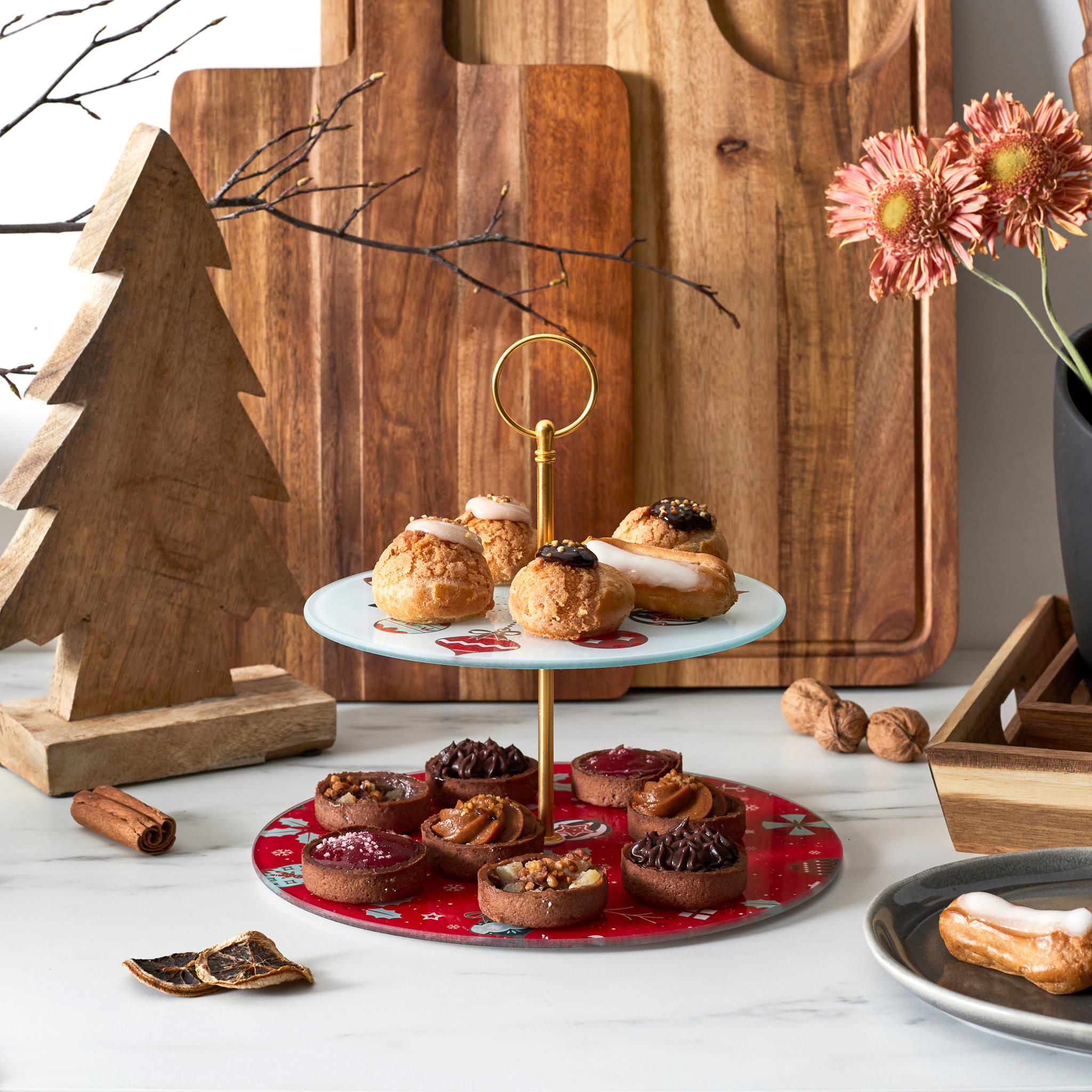 Plat De Presentation Double Etage Noel