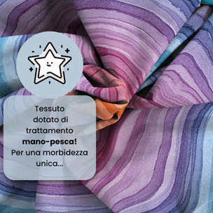 COMPLETO LETTO FANTASY, 100% Microfibra - RAINBOW