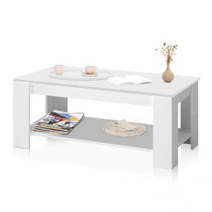 Mesa de centro elevable Lya Blanco Artik (Blanco Mate)