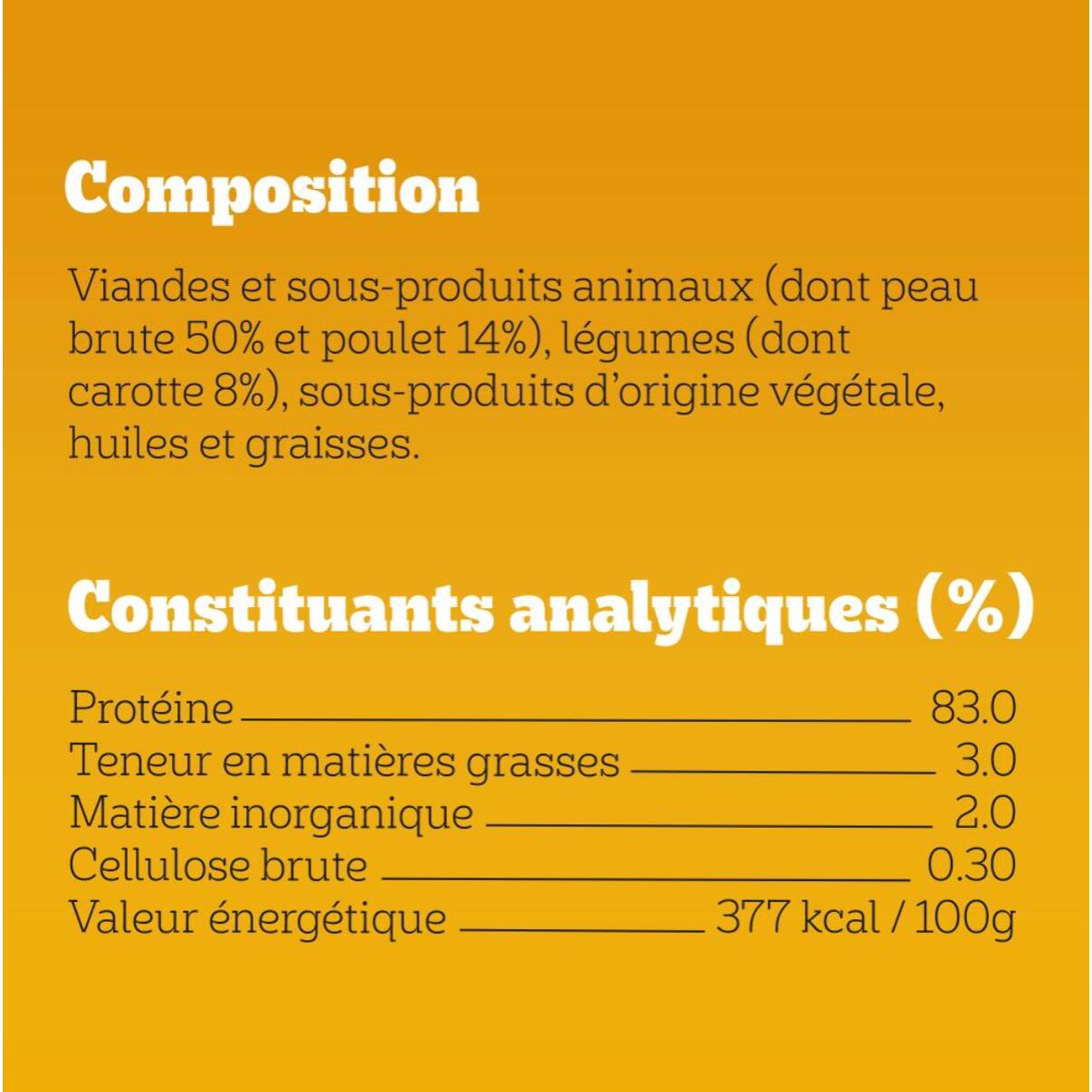 PEDIGREE RANCHOS Récompenses barres poulet et carottes pour chien adulte 6x40g