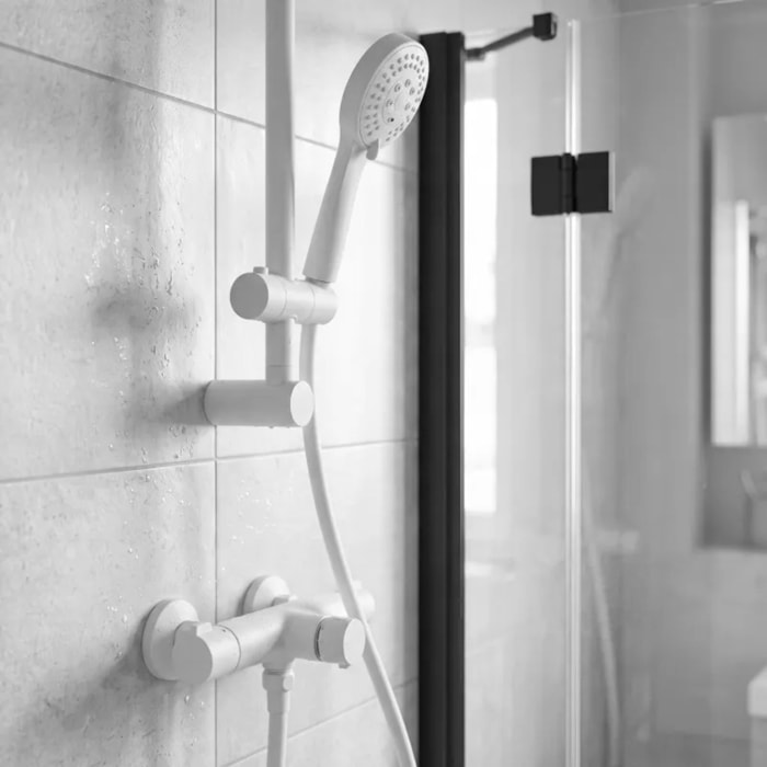 Flexible de douche PVC anti-torsion – 1,80 m – Connexion universelle F 1/2 – ACS