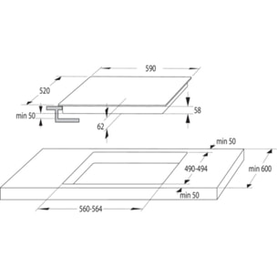 Table induction HISENSE HI6311BSFRE