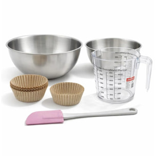 Set de 44 ustensiles de pâtisserie avec 40 moules à gâteaux 2 bols spatule et verre doseur Zenker Smart Pastry