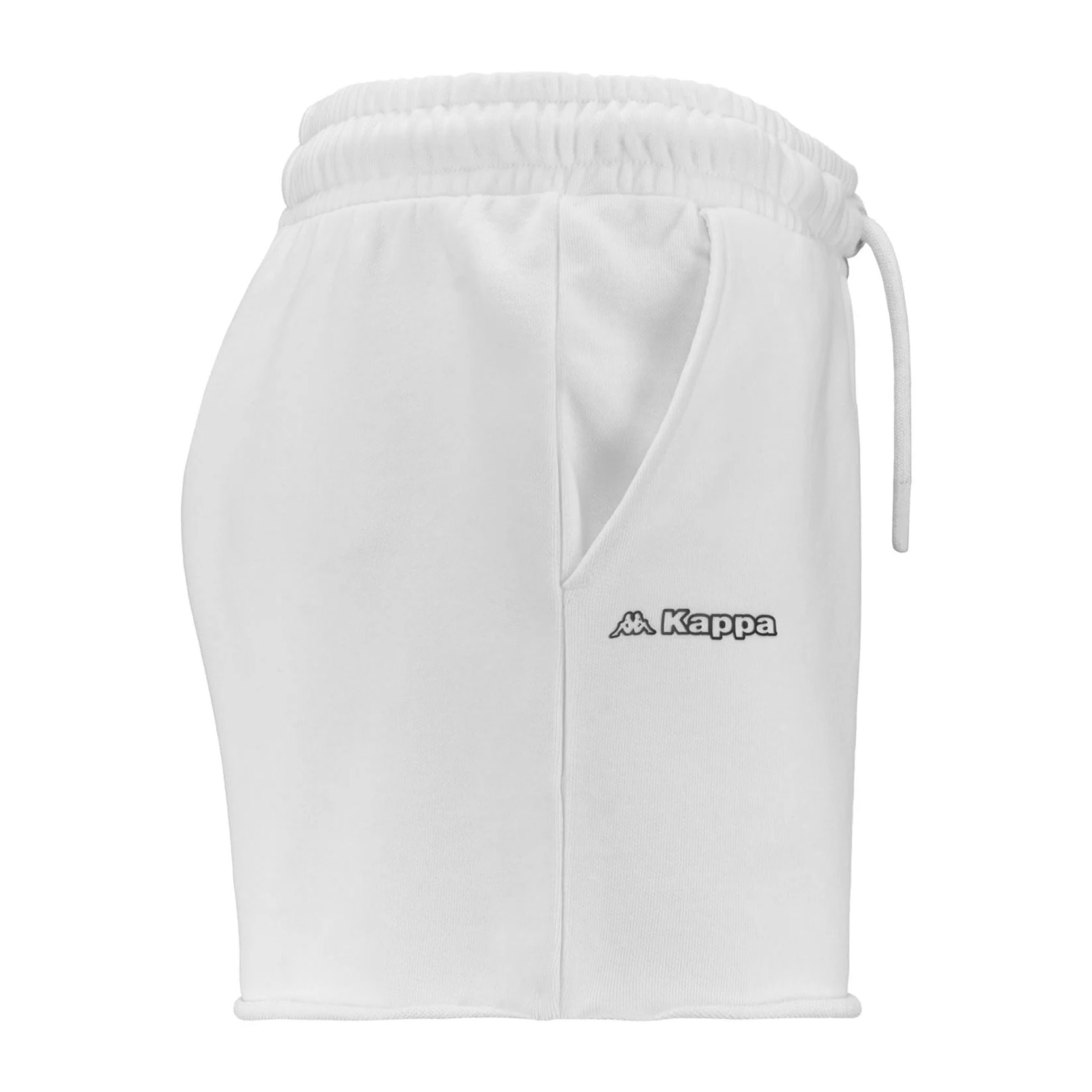 Kappa - Pantaloni Corti Donna Bianco - Logo Fefra
