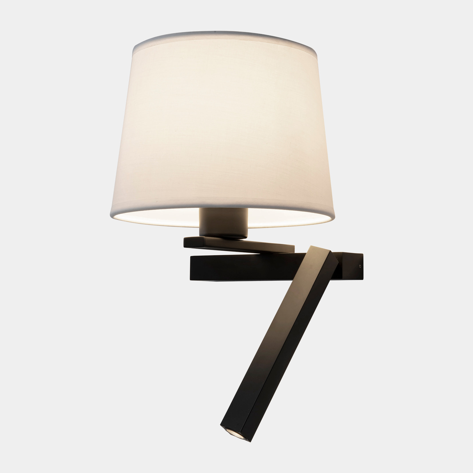 LEDS C4 Aplique Hall Slim Screen Left LED E27 17.4 Blanco cálido - 2700K ON-OFF Negro 150lm