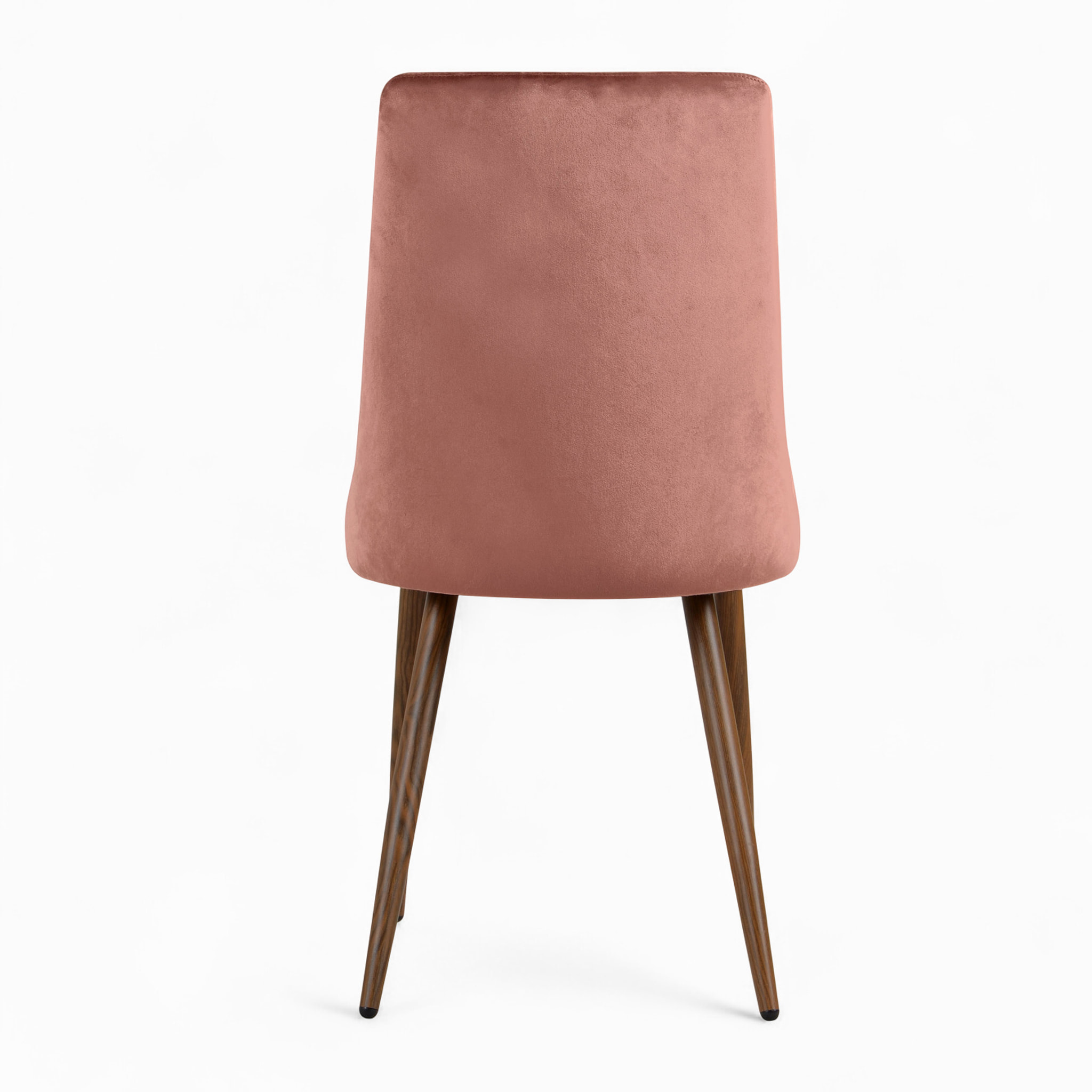 Pack 4 chaises en velours bleu et rose - Vinni