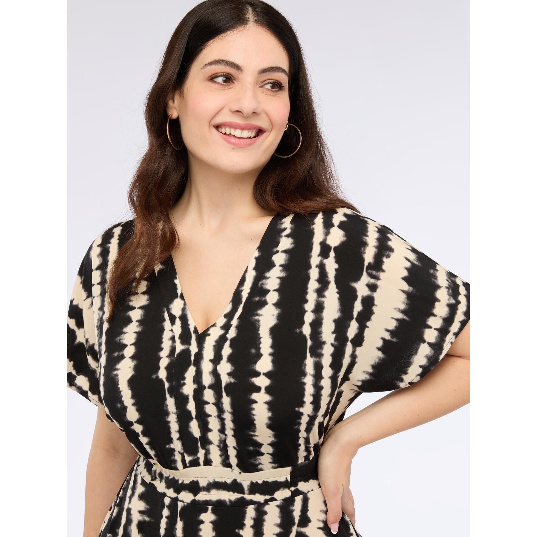 Fiorella Rubino - Vestito lungo stampato - Nero