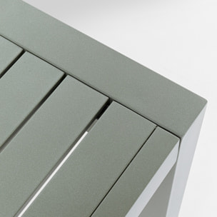 Table de jardin Madagascar 140x80cm verte Kare Design