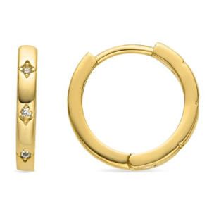 Pendientes Lux by Lux acabados oro amarillo 18k