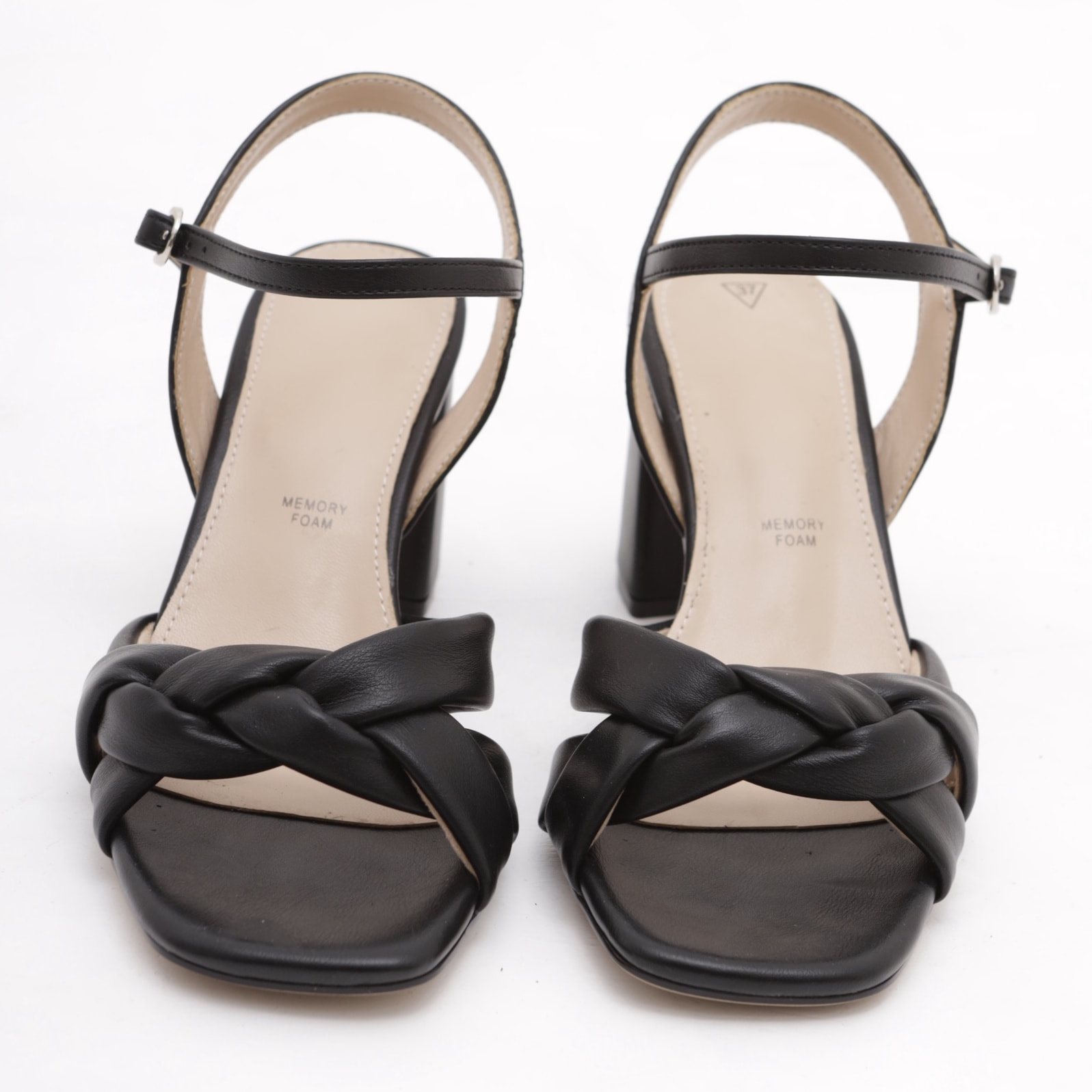 SANDALO TRECCIA CHOCOLA' NERO