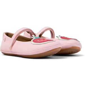 Bailarinas - CAMPER Right Kids Twins - Rosa - Cuero liso