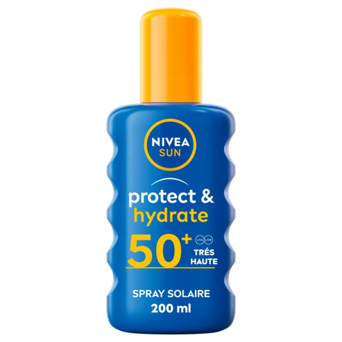 Pack de 2 - Protection crème solaire spray NIVEA SUN FPS 50+ PROTECT & HYDRATE 200ml