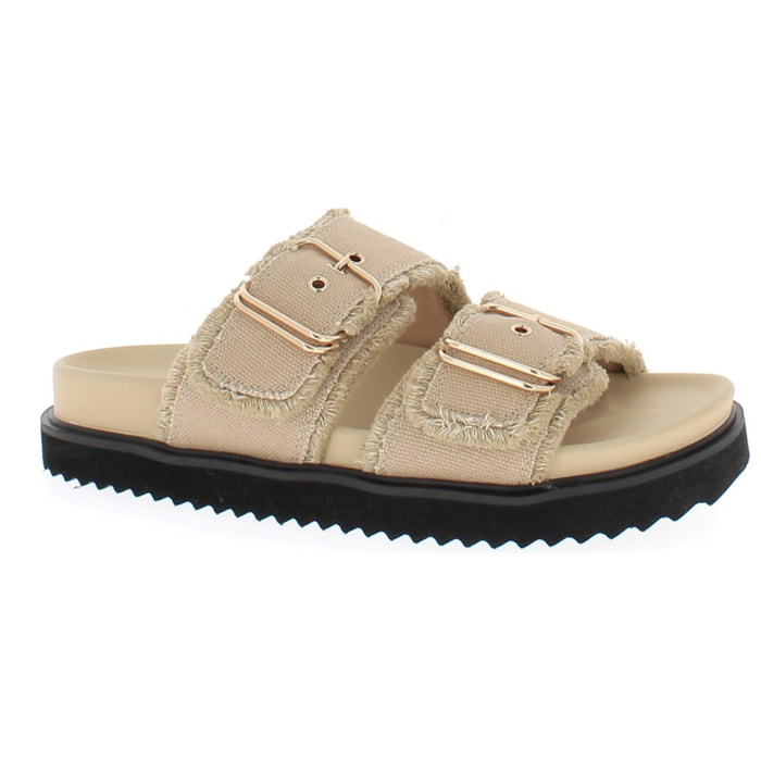 Armata di Mare Scarpe Donna Ciabatte con Doppia Fibbia AMD S61H39 Marzipan