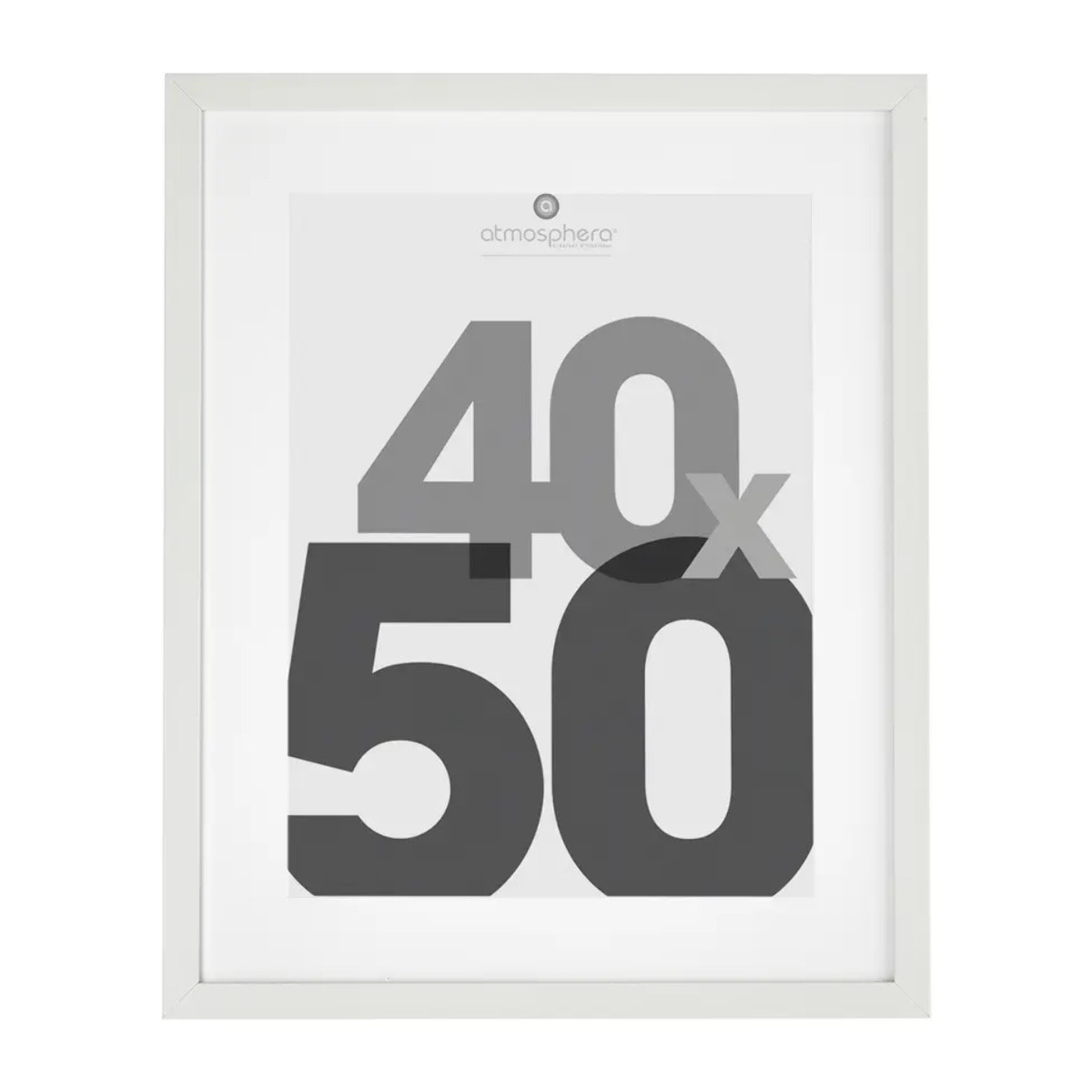 Cadre photo bois "Eva" blanc 40x50cm